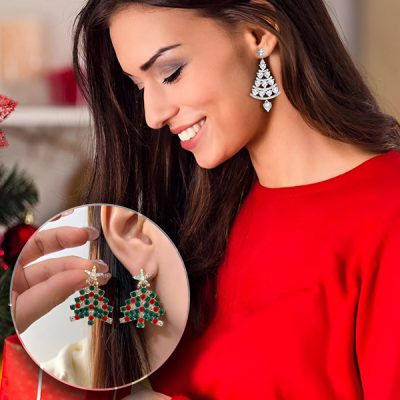 Náušnice vianočný stromček | SPARKICE