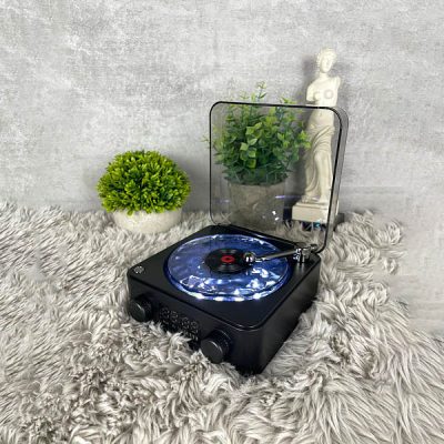 Retro Bluetooth reproduktor s projektorom oceánskych vĺn (14 x 15 cm) | VIVAPLAY